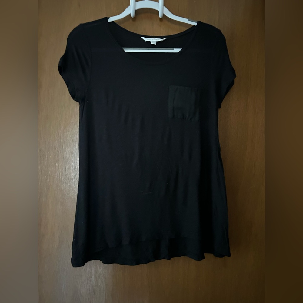 Charming Charlie's Black Tunic - Size: Small - Front Pocket -VGUC